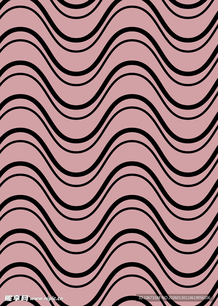 粉色波浪纹图案背景