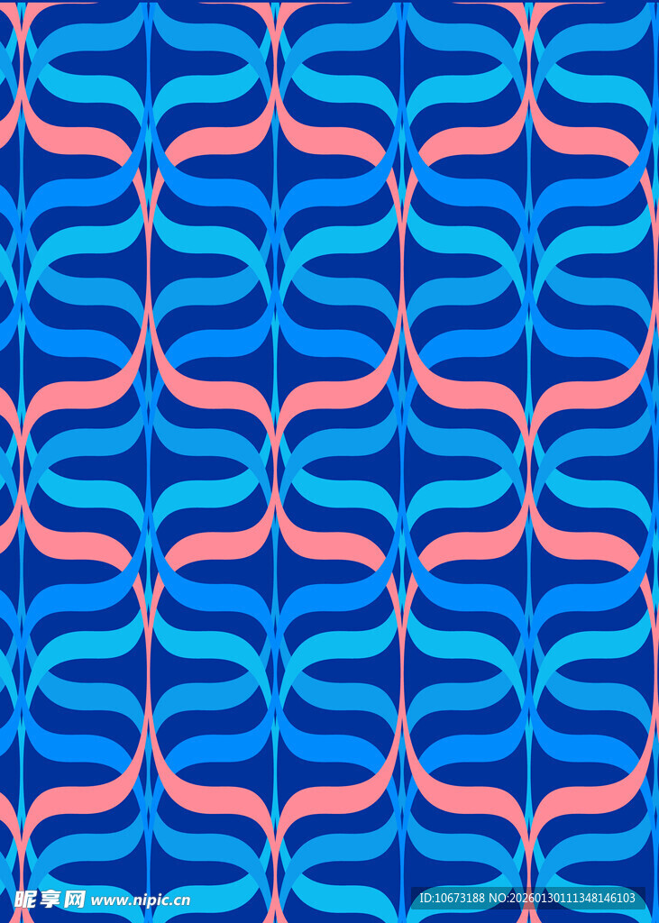 蓝粉交织几何图案纹理
