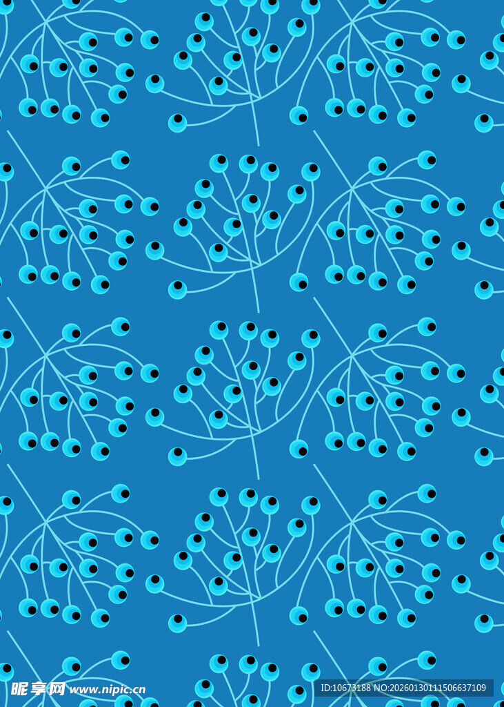 蓝色几何图案无缝背景