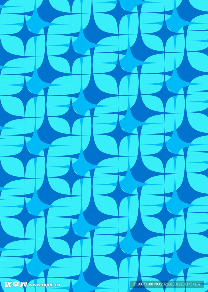 蓝绿色几何图案无缝背景