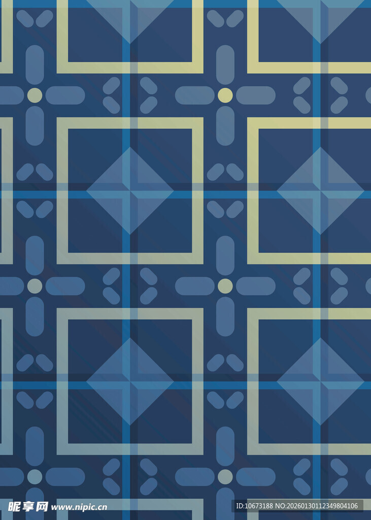 蓝色几何图案背景纹理