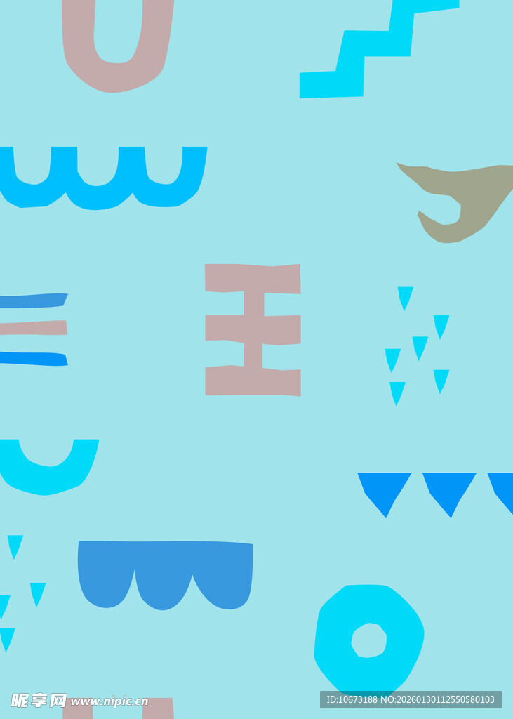 浅蓝色几何图案背景
