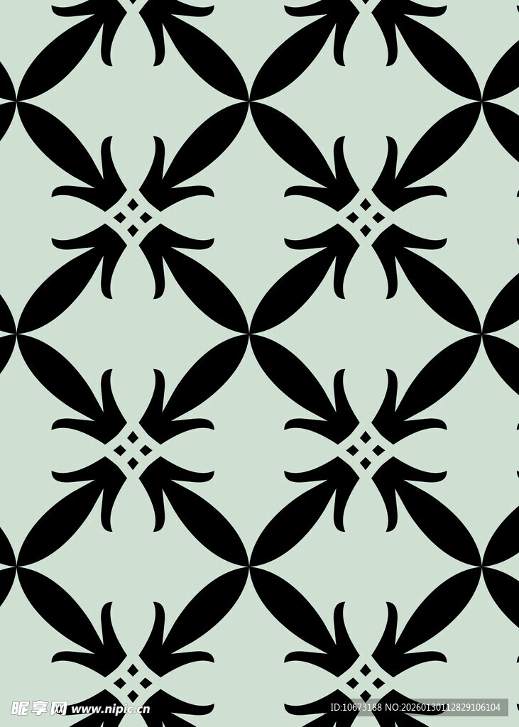 几何花卉图案纹理背景