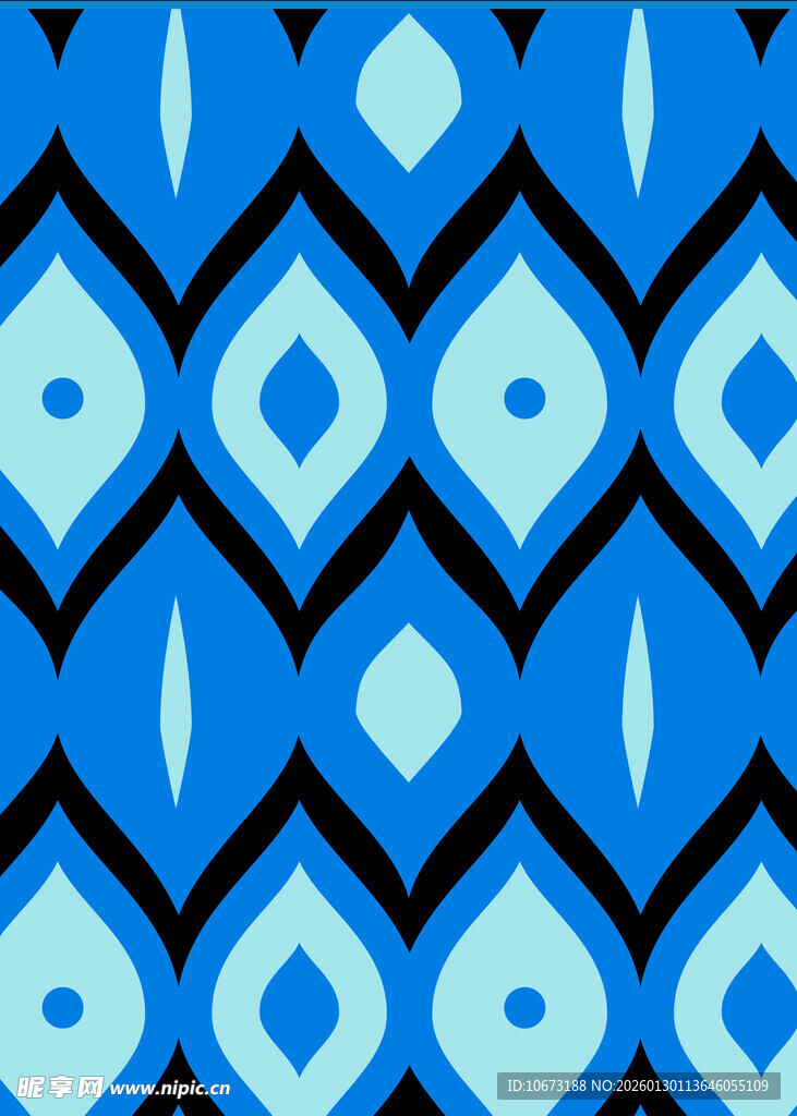 蓝色几何图案纹理背景