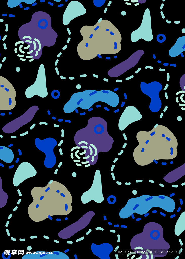 抽象几何图案无缝背景图