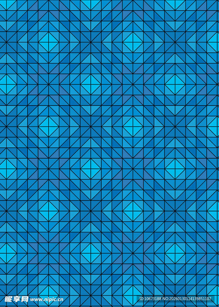 蓝色几何图案背景纹理