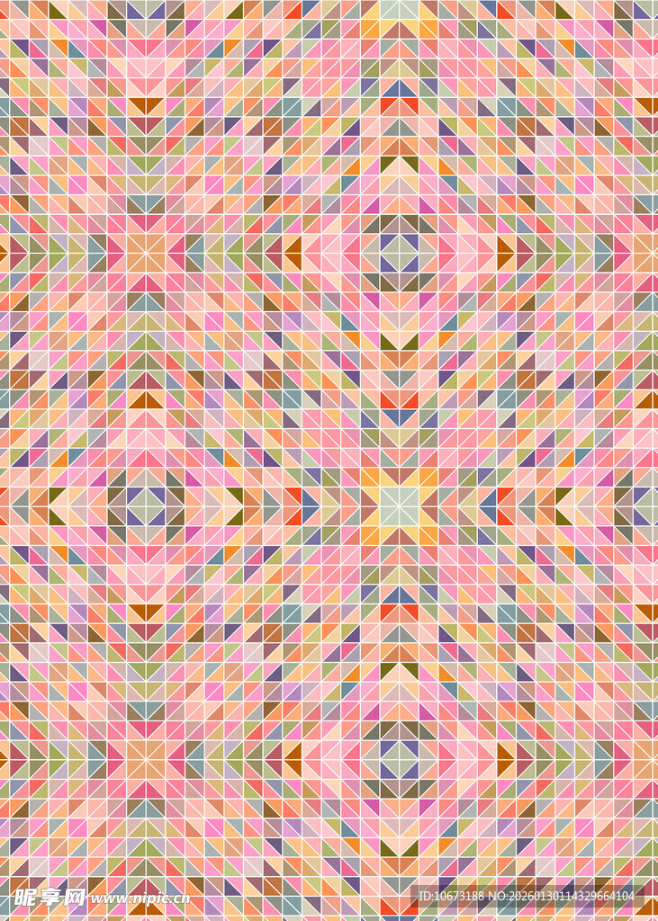 多彩几何图案纹理背景