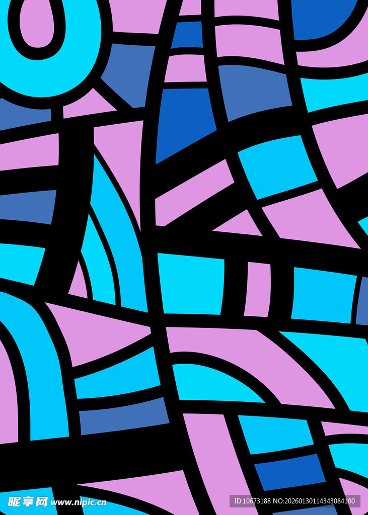 抽象多彩几何图案背景