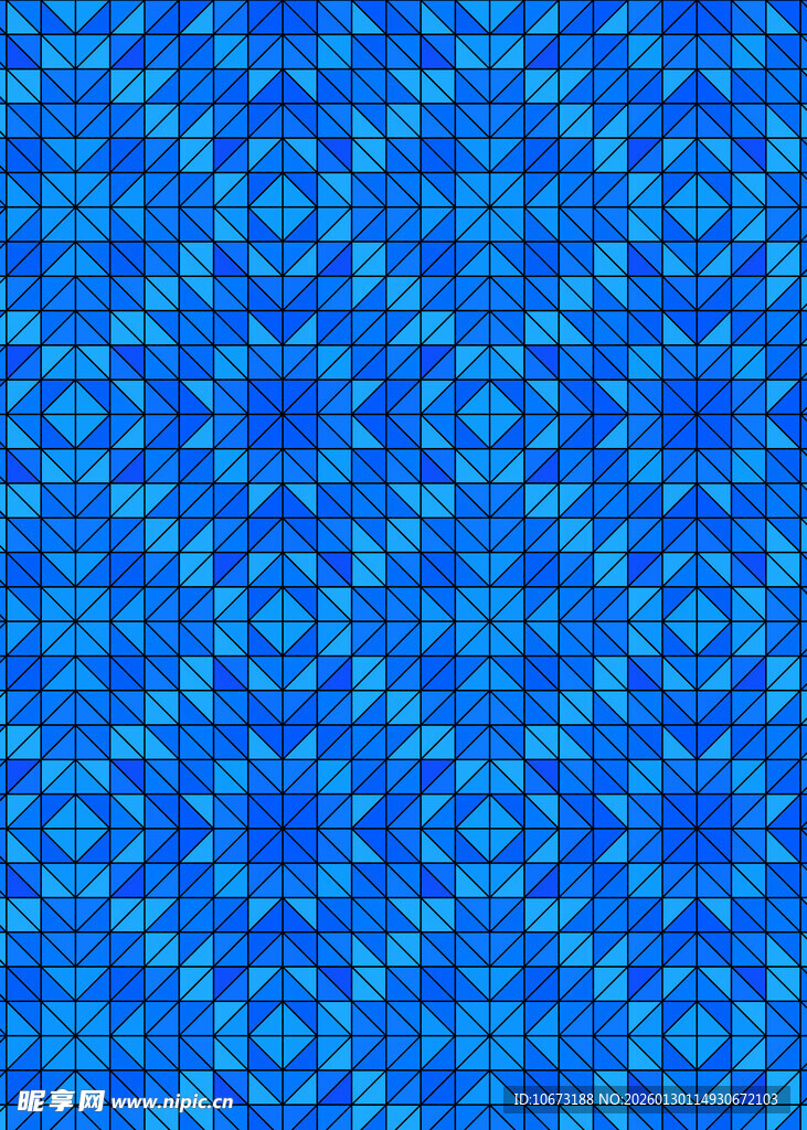 蓝色几何图案背景纹理