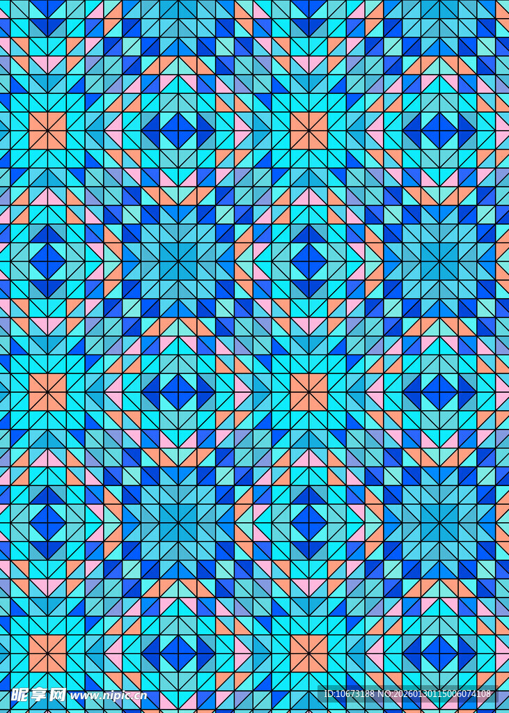 多彩几何图案装饰纹理