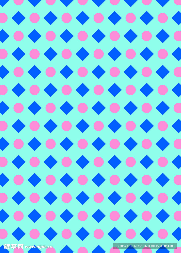 蓝粉相间几何图案背景