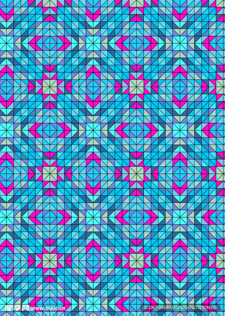 绚丽多彩几何图案纹理