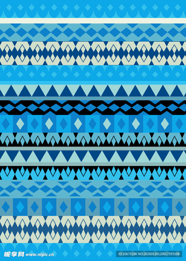 蓝色几何图案纹理背景