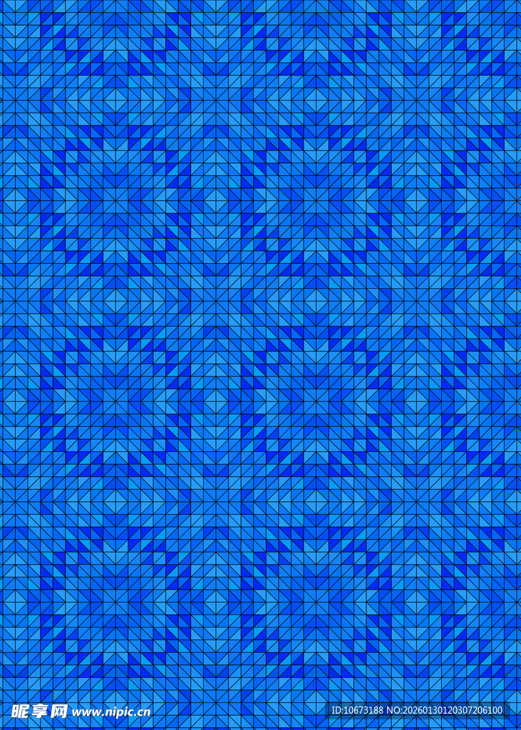 蓝色几何图案纹理背景