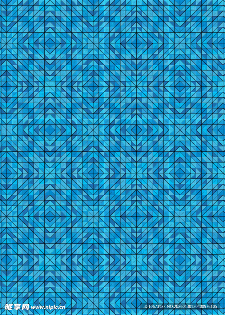 蓝色几何图案背景纹理
