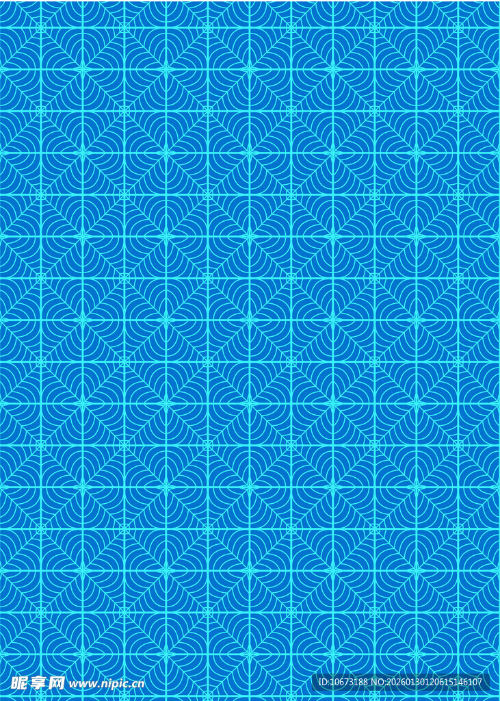 蓝色几何点线图案背景