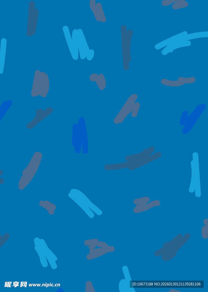 蓝色笔触抽象背景图案