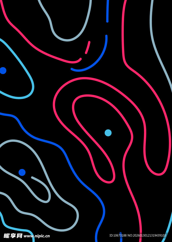 炫彩线条抽象图案背景