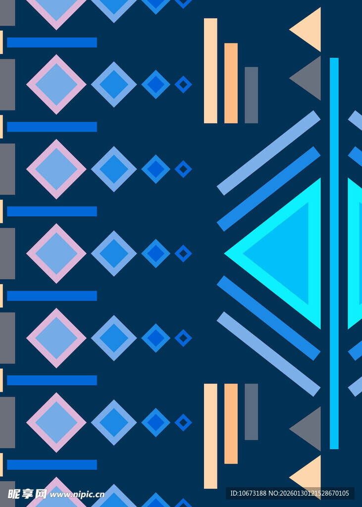 几何图案构成的抽象背景