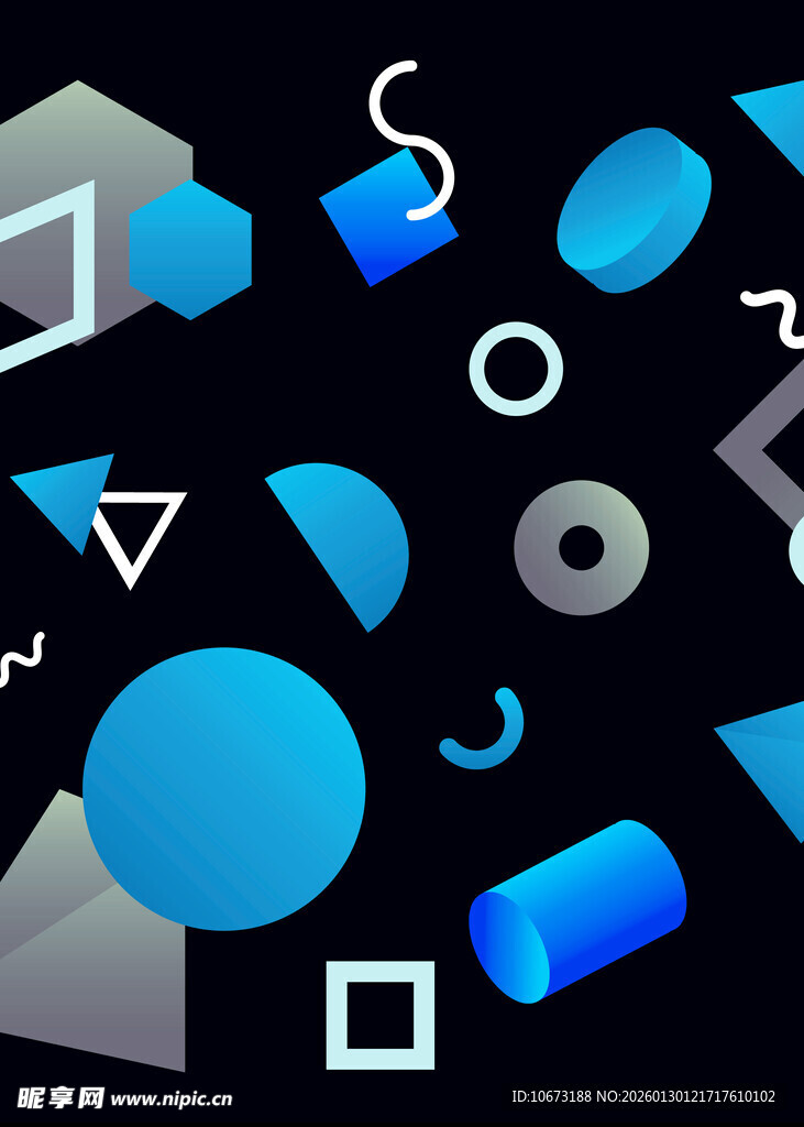 抽象几何图形元素集合