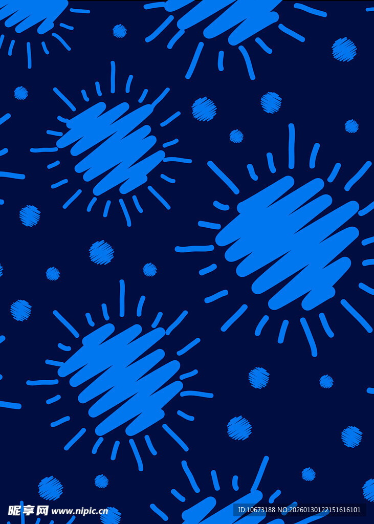 蓝色放射图案背景纹理