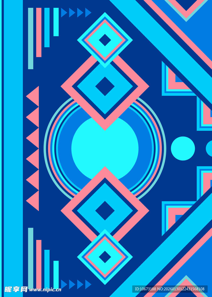 几何图案构成的绚丽背景