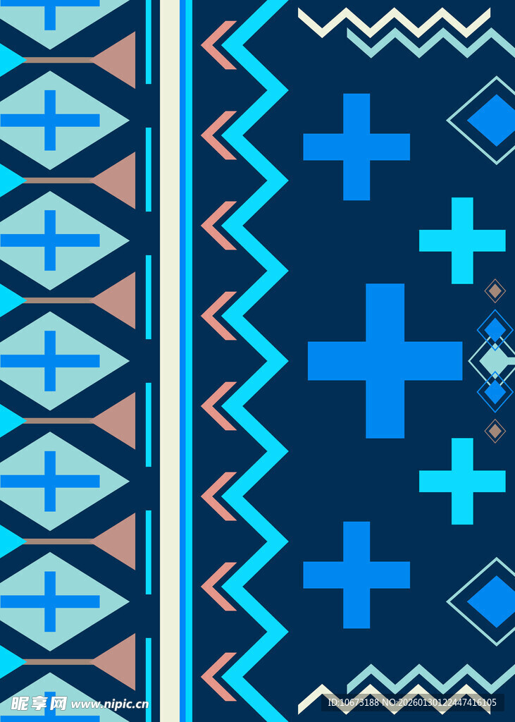 几何民族风图案设计