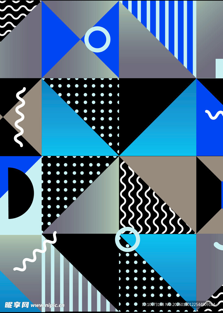 几何抽象图案设计