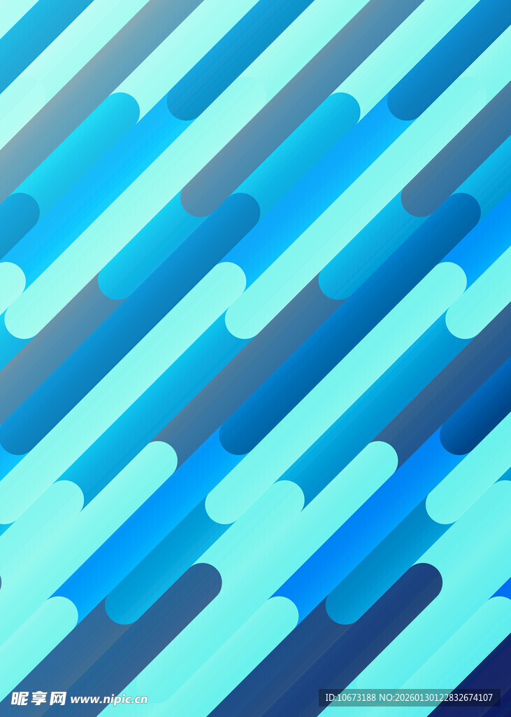 蓝调几何条纹抽象背景图