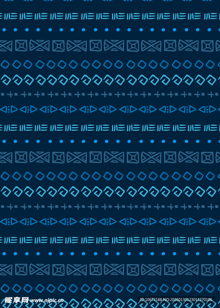 蓝色几何图案无缝背景