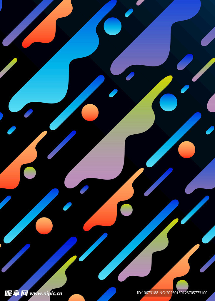 多彩抽象几何图案背景