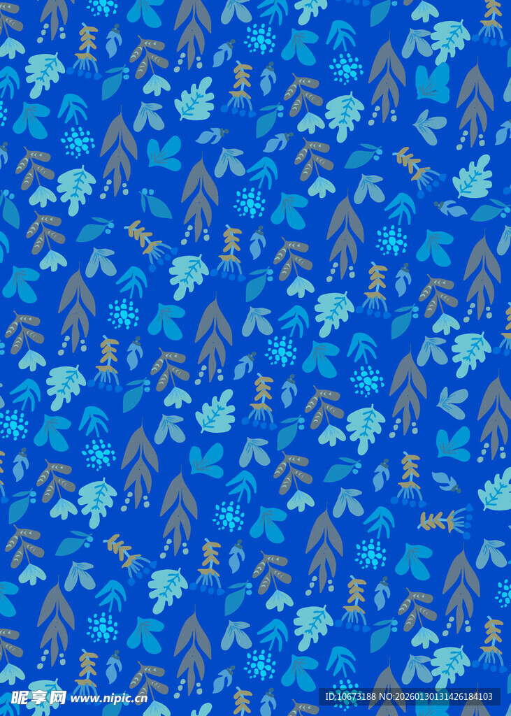 蓝色海洋风图案背景