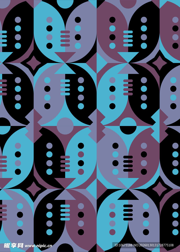 几何图案构成的抽象背景