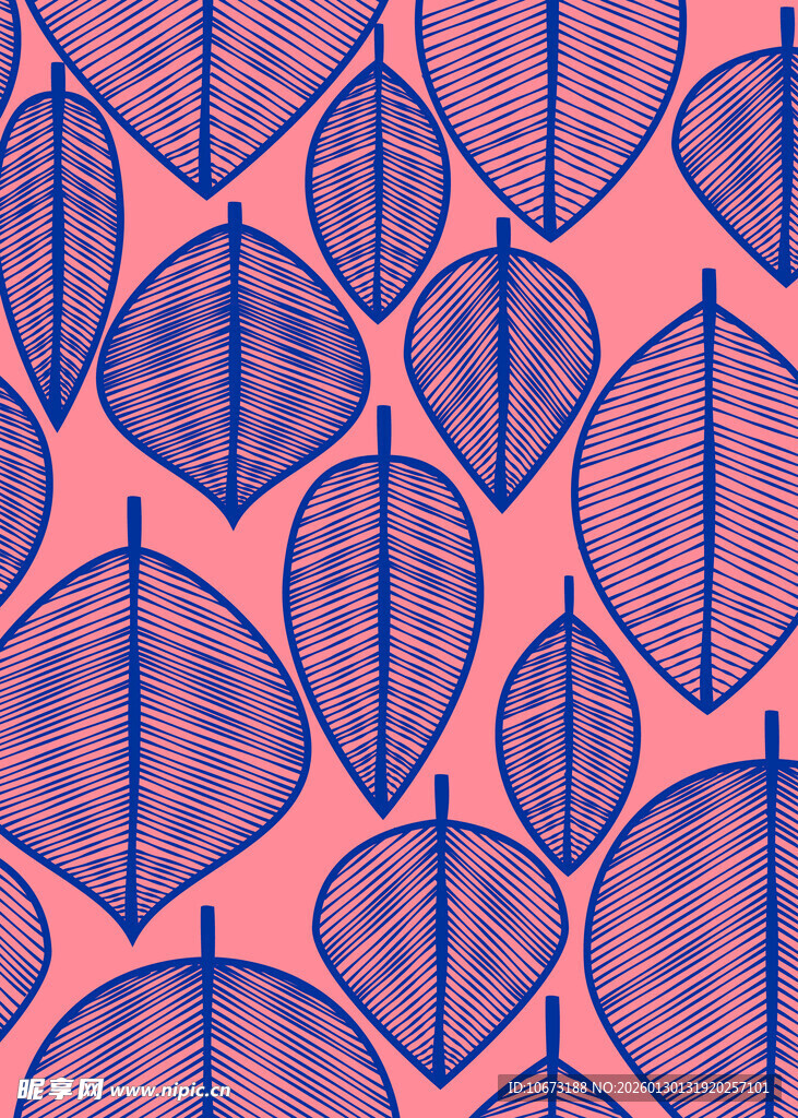 粉色背景叶脉图案纹理