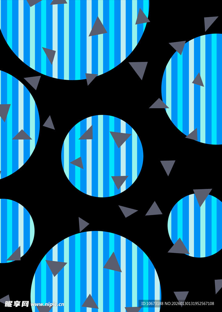 蓝黑几何图案背景设计