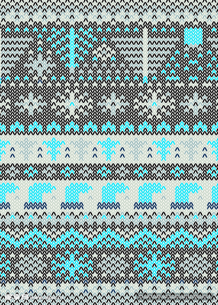 北欧风几何图案针织纹理