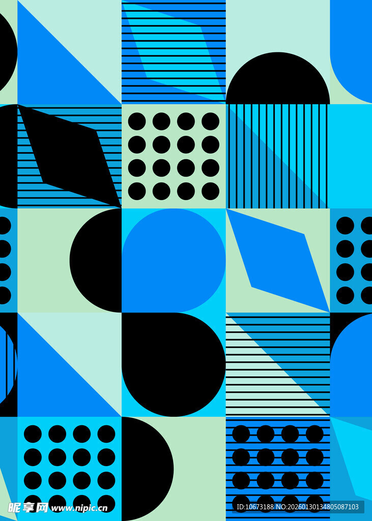 几何抽象图案背景设计