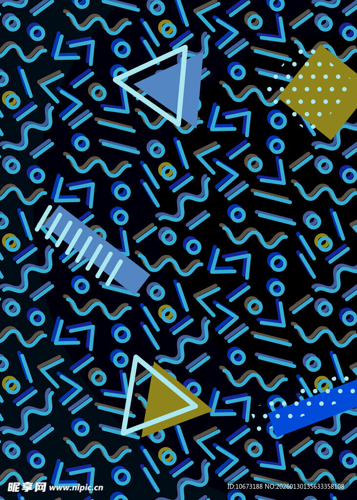 几何元素抽象图案背景