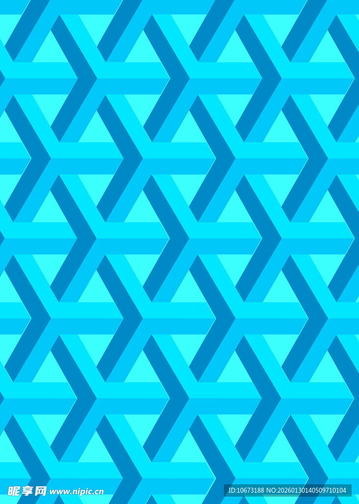 蓝绿色几何图案背景