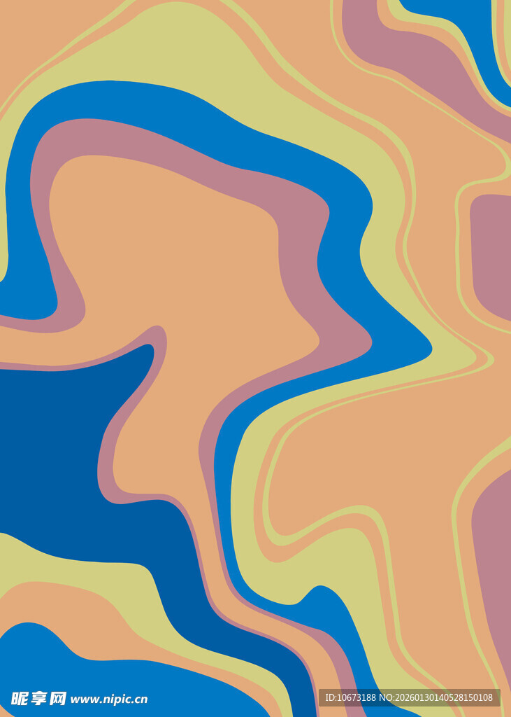 抽象多彩流体图案背景