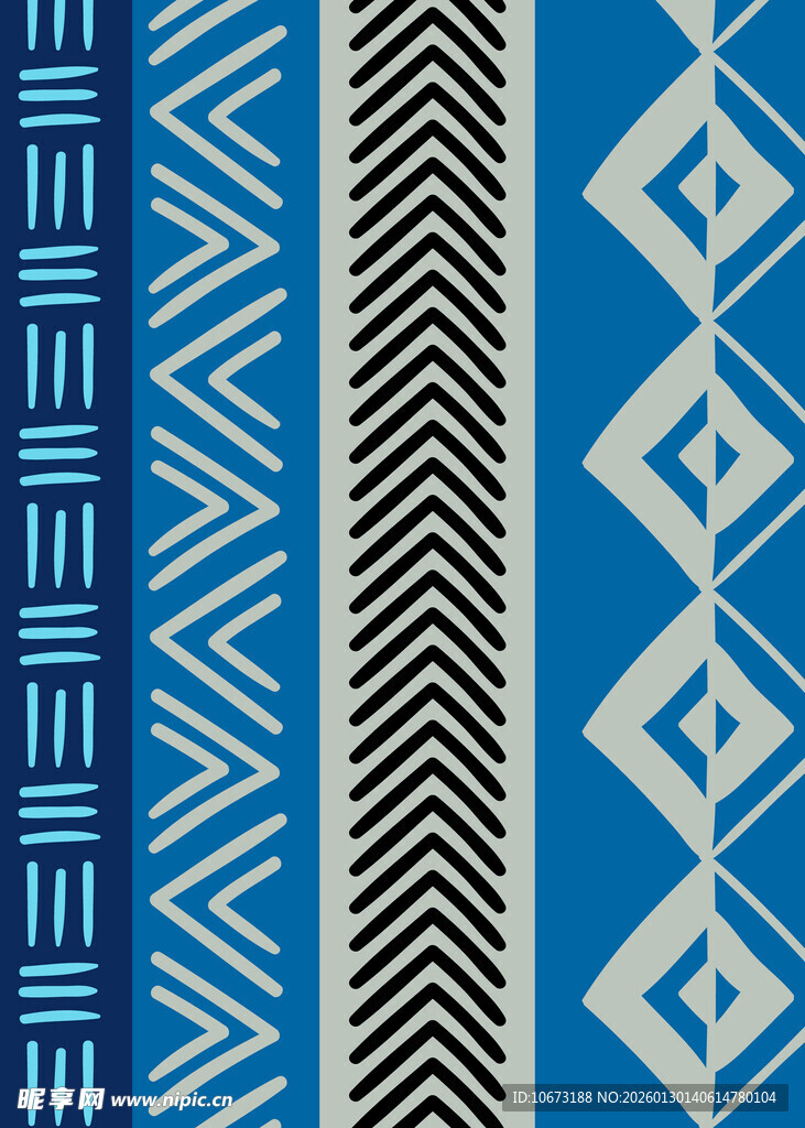 蓝白几何图案纹理背景