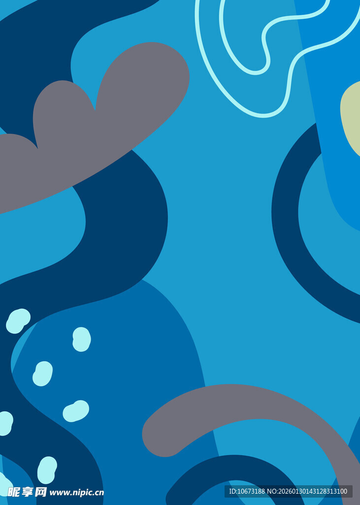 蓝色抽象流体图案背景