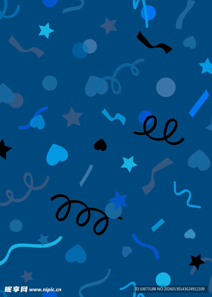 蓝色梦幻抽象图案背景