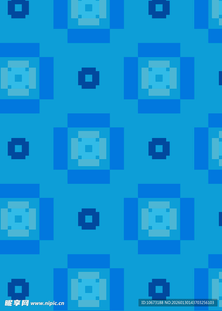 蓝色几何图案无缝背景