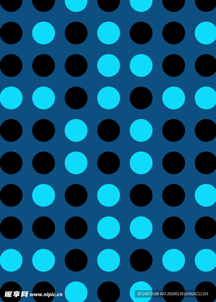 蓝黑圆点几何图案背景