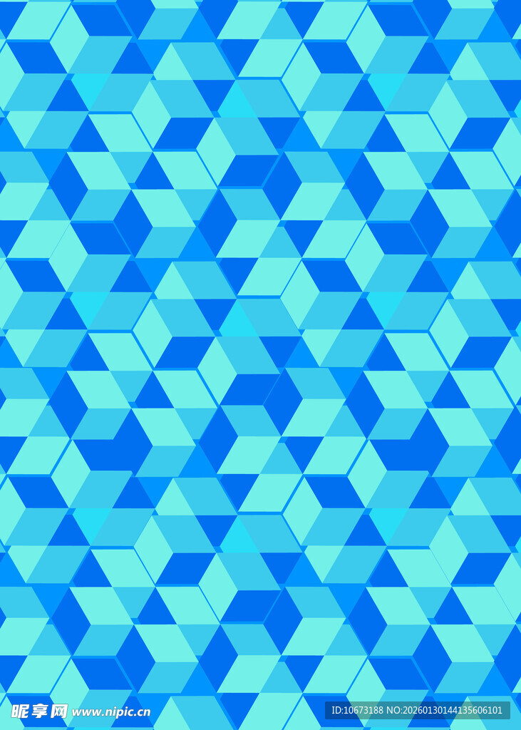 蓝色几何图案背景纹理