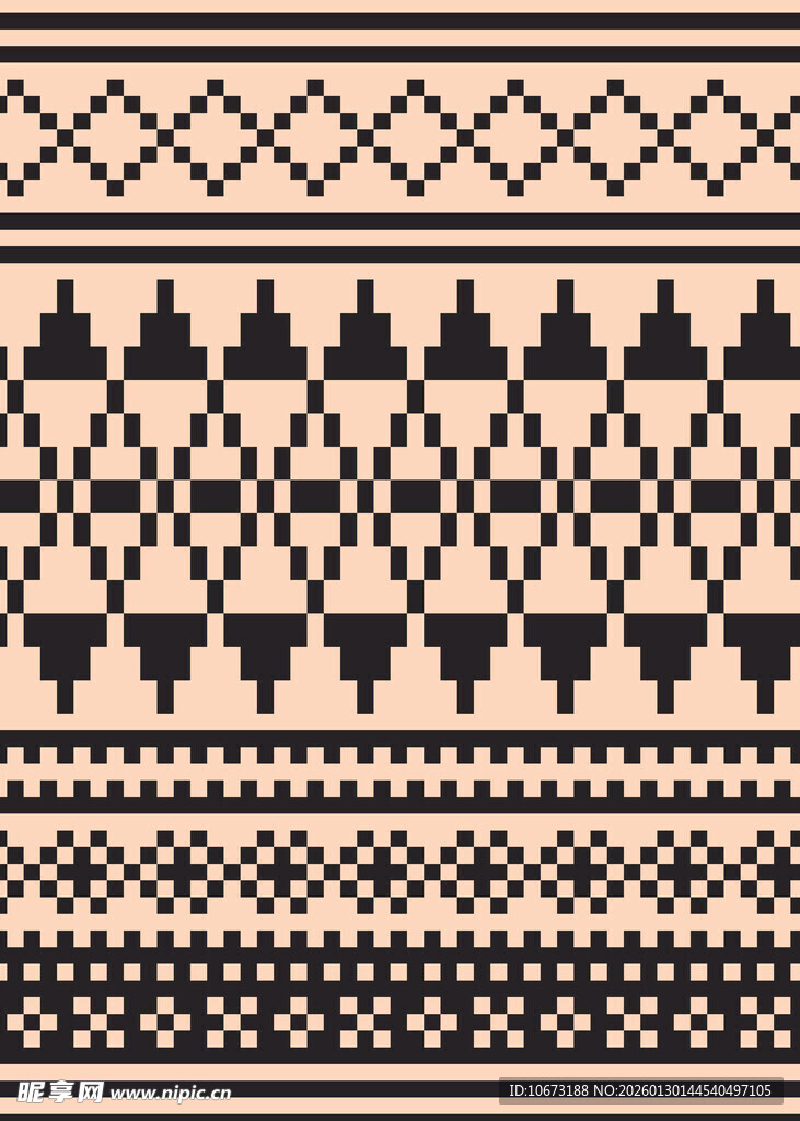 几何图案民族风织物纹理