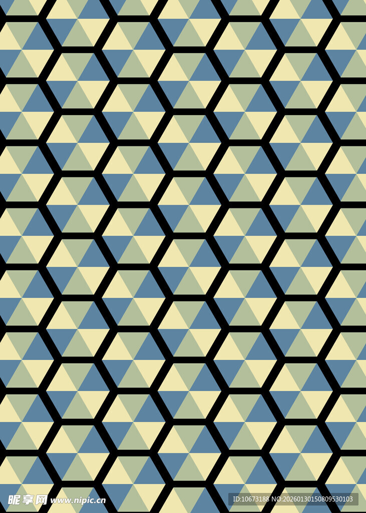 几何六边形图案纹理背景