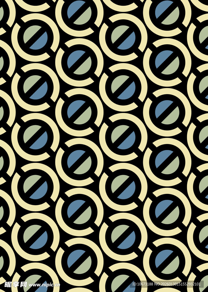 几何环形图案纹理设计