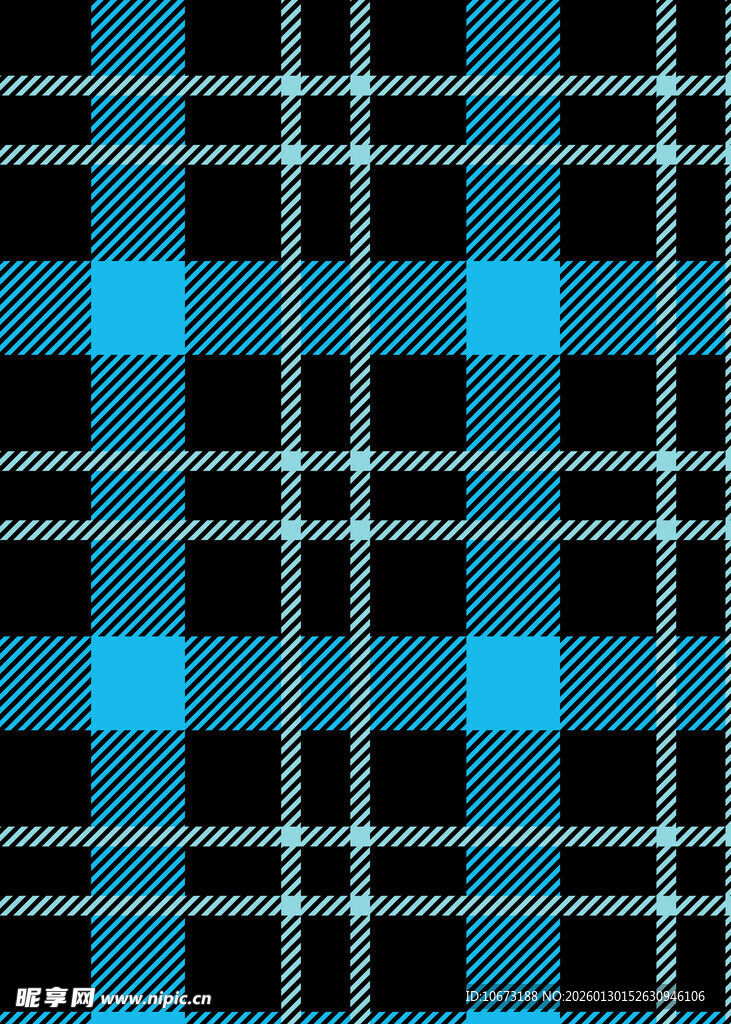 蓝黑格子图案纹理
